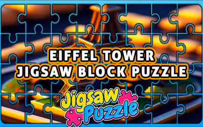 Eiffel Tower Jigsaw Block Puzzle