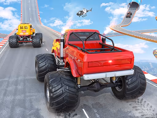 Mega Ramp Monster Truck Race