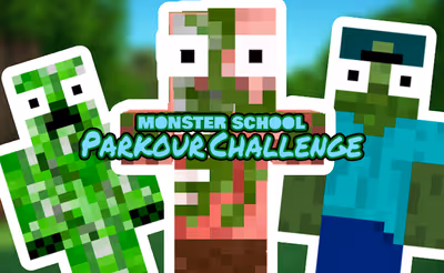Monster School Parkour Challenge