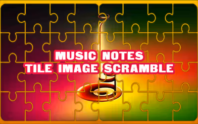 Music Notes Tile Image Scramble