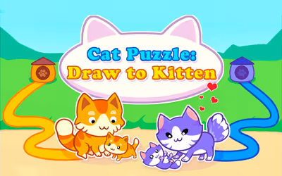 Cat Puzzle: Draw to Kitten