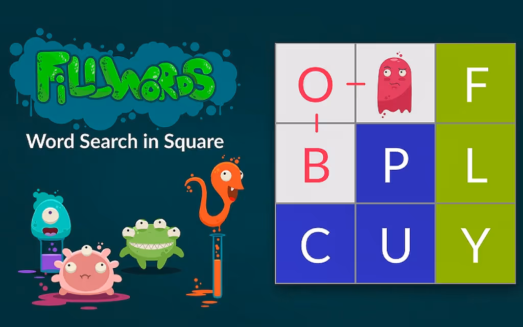 Fillwords: Word Search in Square