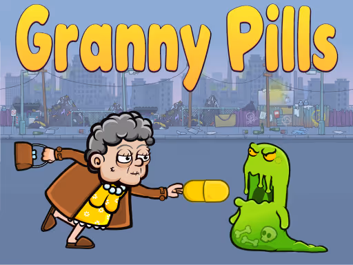Granny Pills - Defend Cactuses