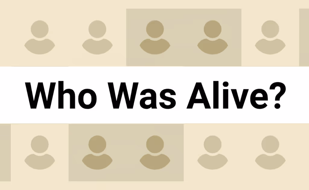 Who Was Alive?