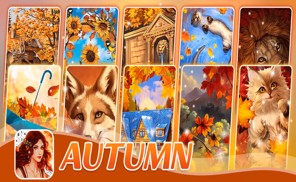 Autumn Coloring Seasons Pages