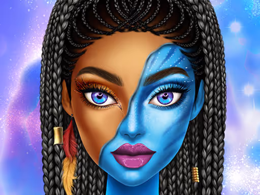 Blue Girls Makeup