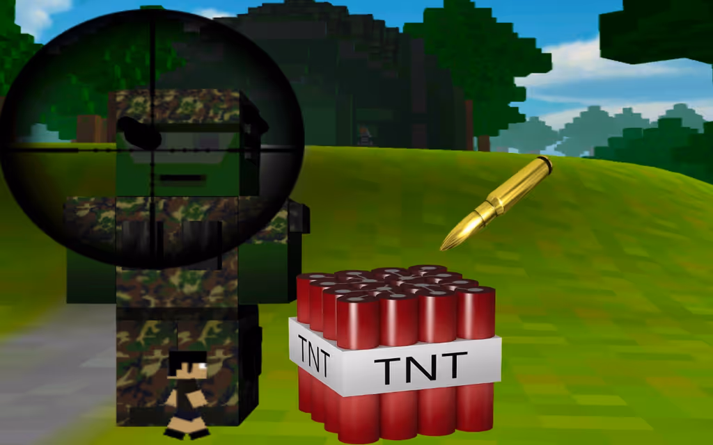 Block Craft Defense Zombie Drop