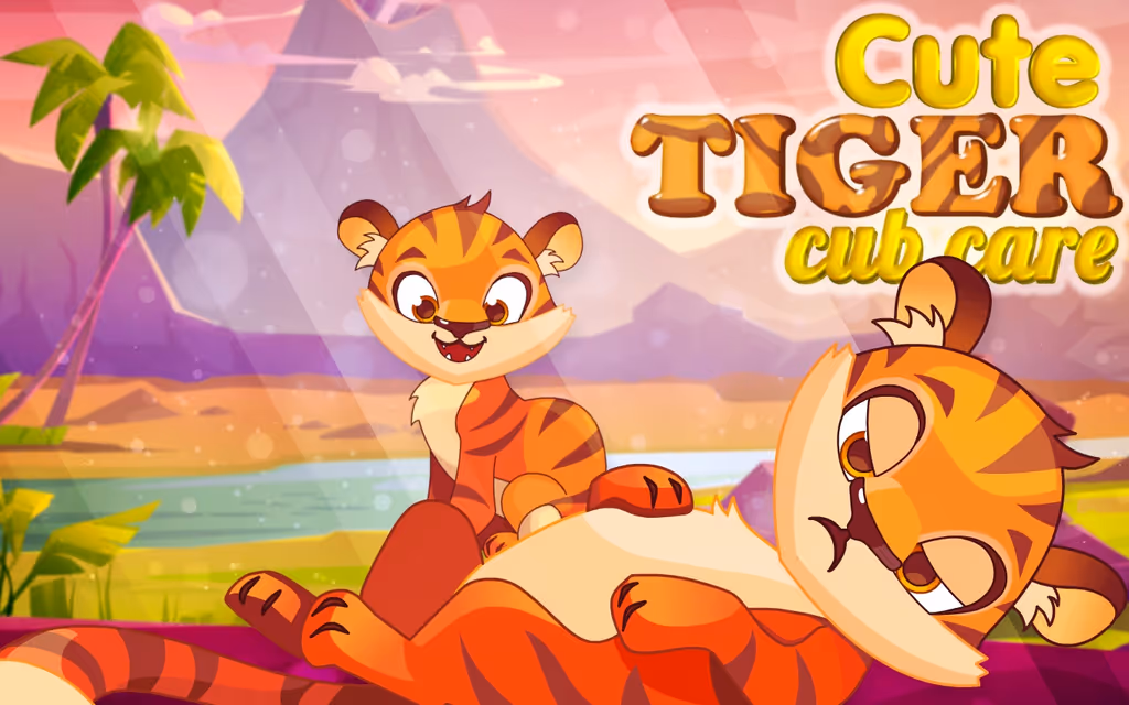 Cute Tiger Cub Care