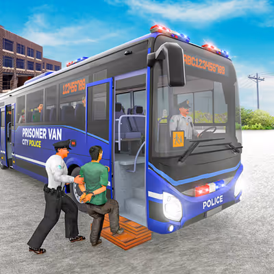 Jail Prison Van Police Game