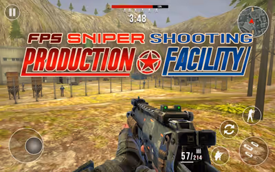 FPS Sniper Shooting: Production Facility