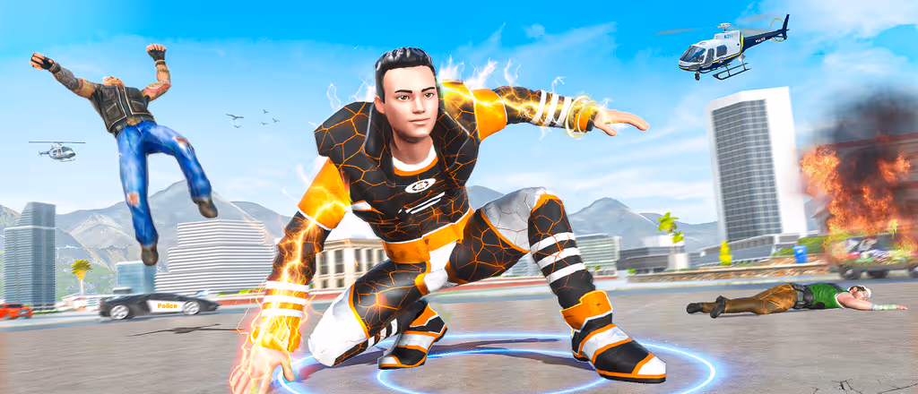 Spider Rope Hero City Fight