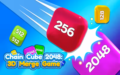 Chain Cube 2048 3D Merge Game