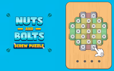 Nuts And Bolts Screw Puzzle
