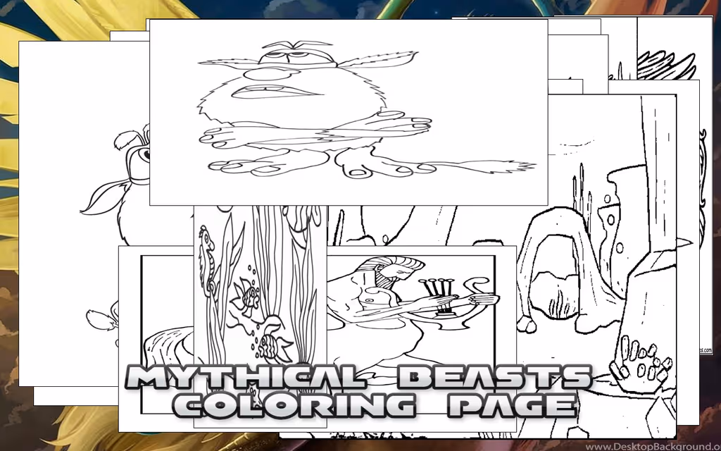 Mythical Beasts Coloring Page
