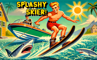 Splashy Skier