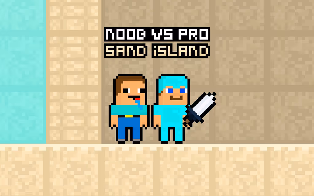 Noob vs Pro Sand island