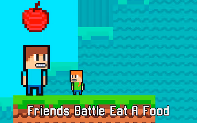 Friends Battle Eat A Food