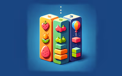 SuperArcade Fruits Spears and Cubes