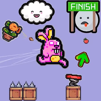 Cute Rabbit's Challenging Adventure