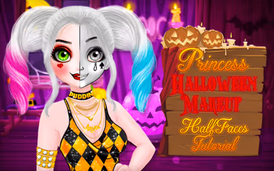 Princess Halloween Makeup HalfFaces Tutorial