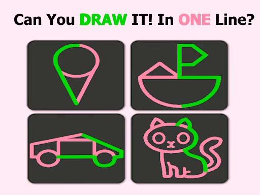 Brain Test: One Line Draw Puzzle