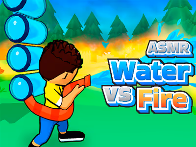 ASMR Water vs Fire