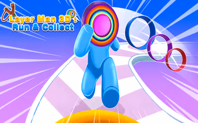 Layer Man 3d Run Collect