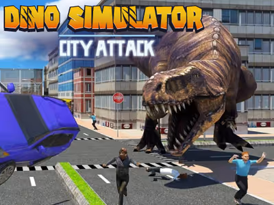 Dino Simulator City Attack