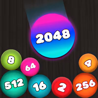 2048 Puzzle: Connect the Balls