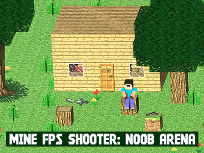 Mine FPS shooter: Noob Arena