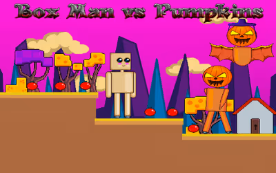 Box Man vs Pumpkins