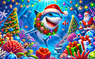 Santa Shark