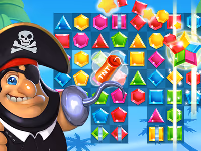 Pirates Match The Lost Treasure