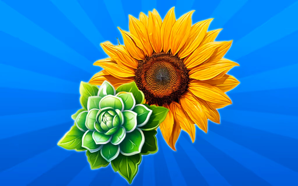 Merge Flowers in Bubbles 2048!