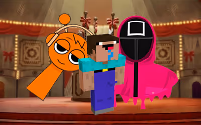 Nextbots on Minecraft Squid Game Sprunki