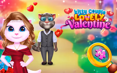 Kitty Couple Lovely Valentine