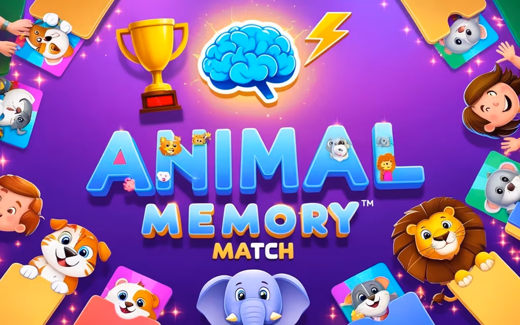 Animal Memory Match Brain Boost Challenge