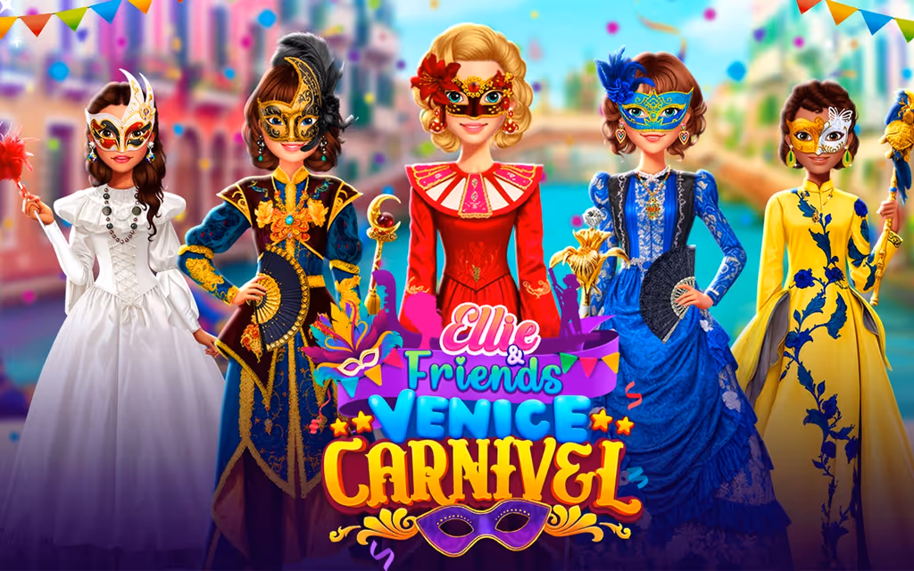 Ellie and Friends Venice Carnival