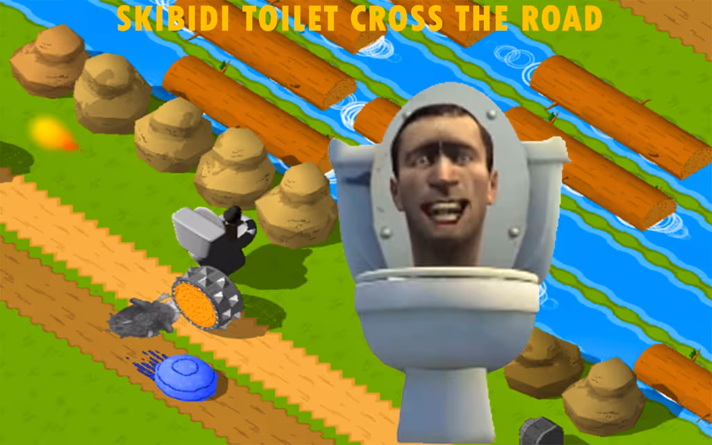 Skibidi Toilet Cross The Road