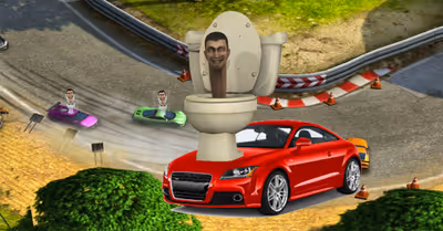 Skibidi Toilet Racing Multiplayer