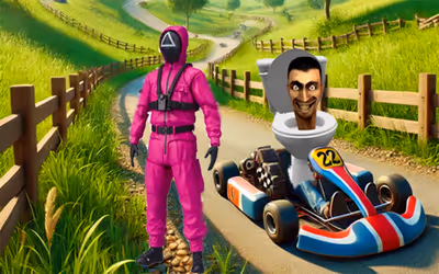 Skibidi Toilet Squid Game Kart Racing Online