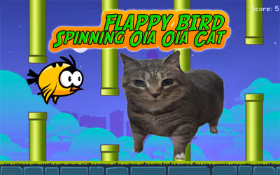 Flappy Bird Spinning Oia Oia Cat