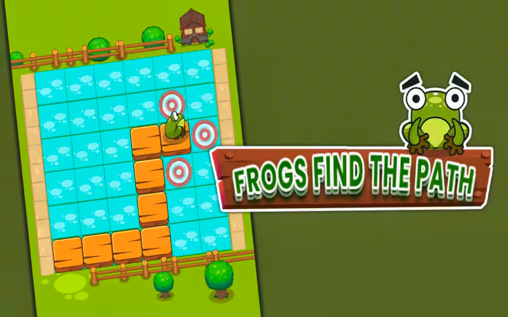 Frogs Find the Path