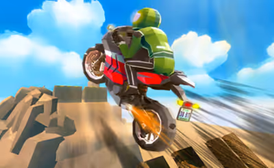 Cartoon Moto Stunt