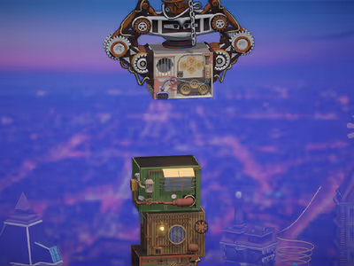 Steampunk Tower Builder