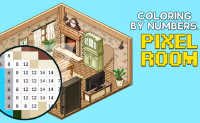 Coloring by Numbers Pixel Room