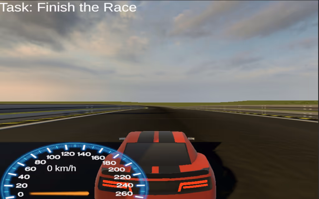 Red Car F8 RaceTrack
