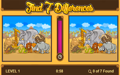 Find 7 Differences Game
