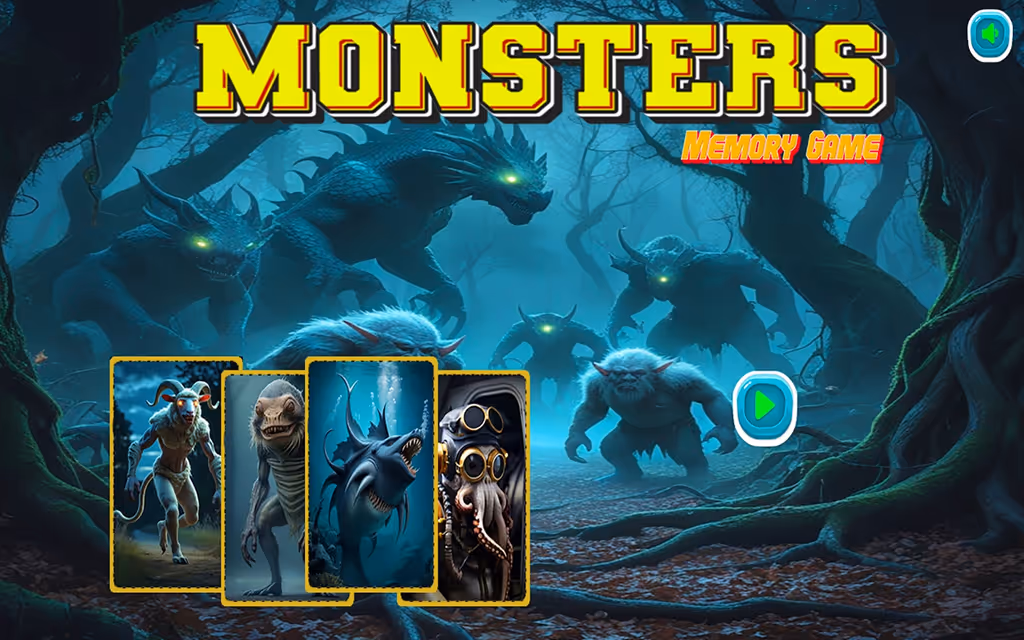 Monsters Memory Game