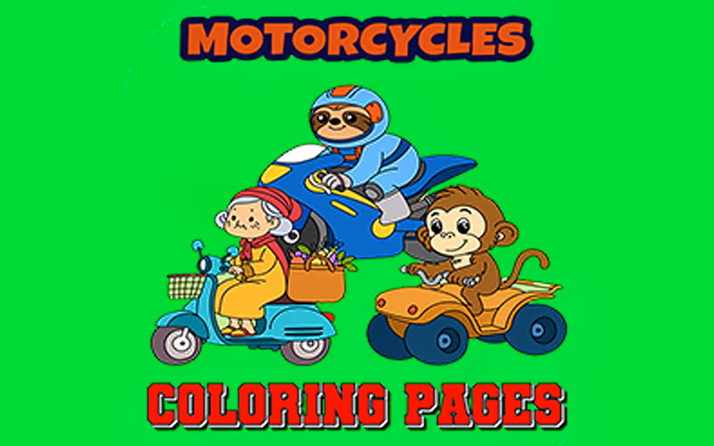 Motorcycle Coloring Pages